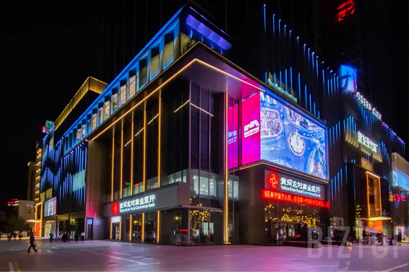 銀川建發(fā)現代城LED透明顯示屏項目