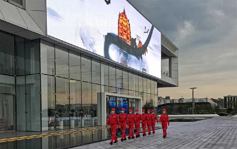 四川德陽清能源特色小鎮(zhèn)LED格柵屏項(xiàng)目
